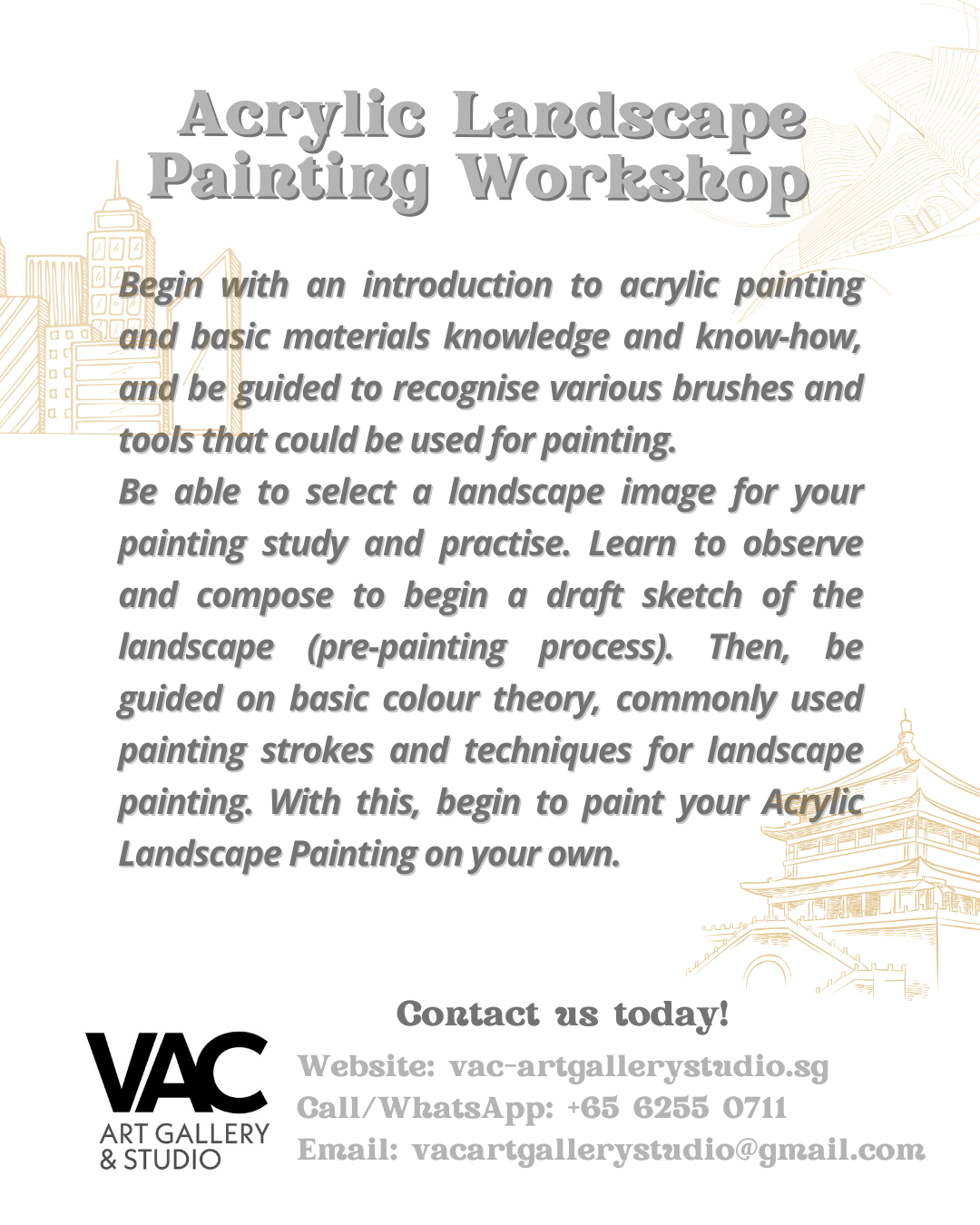 Acrylic Landscape Painting Workshop - Image 2