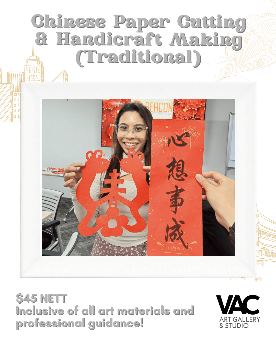 Chinese Paper Cutting & Handicraft Making (Traditional)