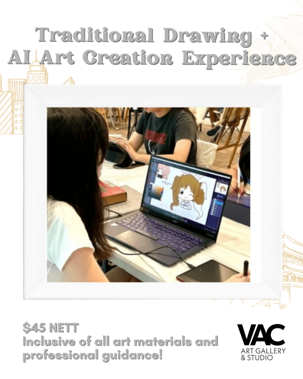 Traditional Drawing + AI Art Creation Experience