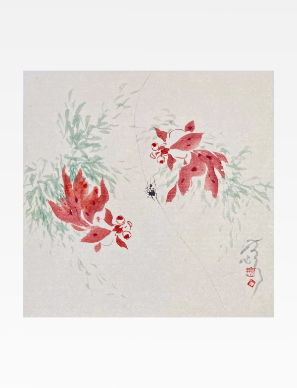A pair of goldfishes 二鱼图